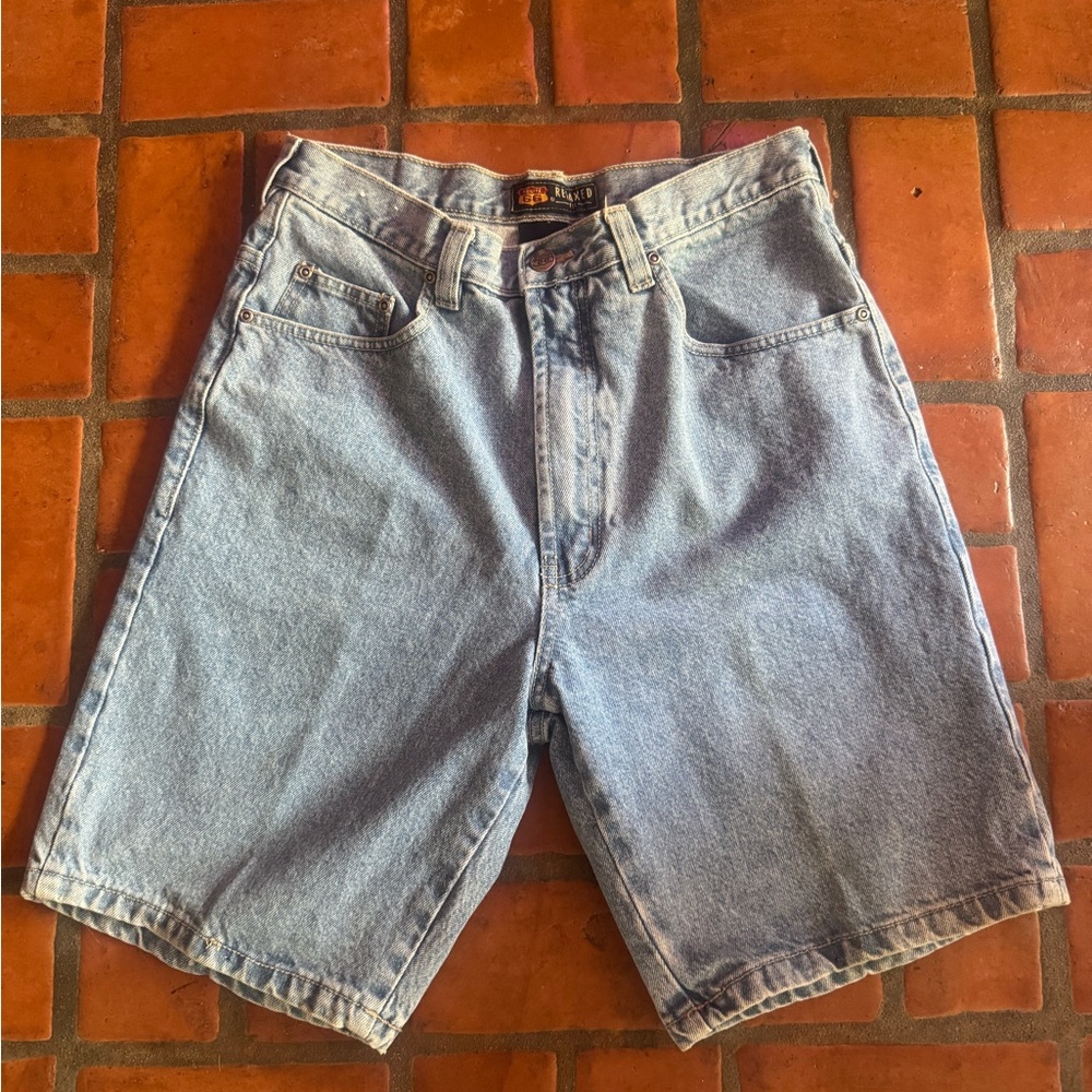 Men's Light Blue Denim Shorts